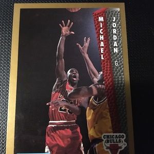 A throw back 92’ fleers of Michael Jordan
